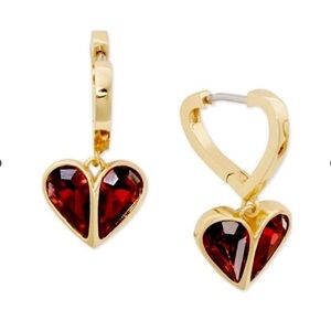 Kate Spade ♠️ Rock Solid Heart Huggies Earrings